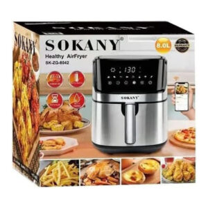 قلاية هوائية سوكاني SK-8042 - اير فراير - ديجيتال - سعة 8 لتر ، تعمل مع بلوتوث وواي فاي ( ضمان محلي )