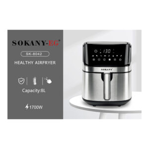قلاية هوائية سوكاني SK-8042 - اير فراير - ديجيتال - سعة 8 لتر ، تعمل مع بلوتوث وواي فاي ( ضمان محلي )