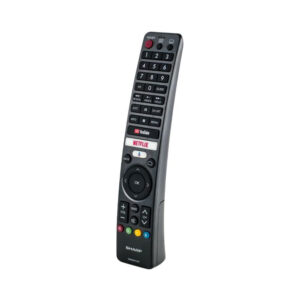 تلفزيون شارب 65 بوصة 4K UHD LED سمارت اندرويد مع ريموت كنترول وريسيفر مدمج - 4T-C65DL6EX - عرض (شاهد في اي بي وستارزبلاي)، اسود